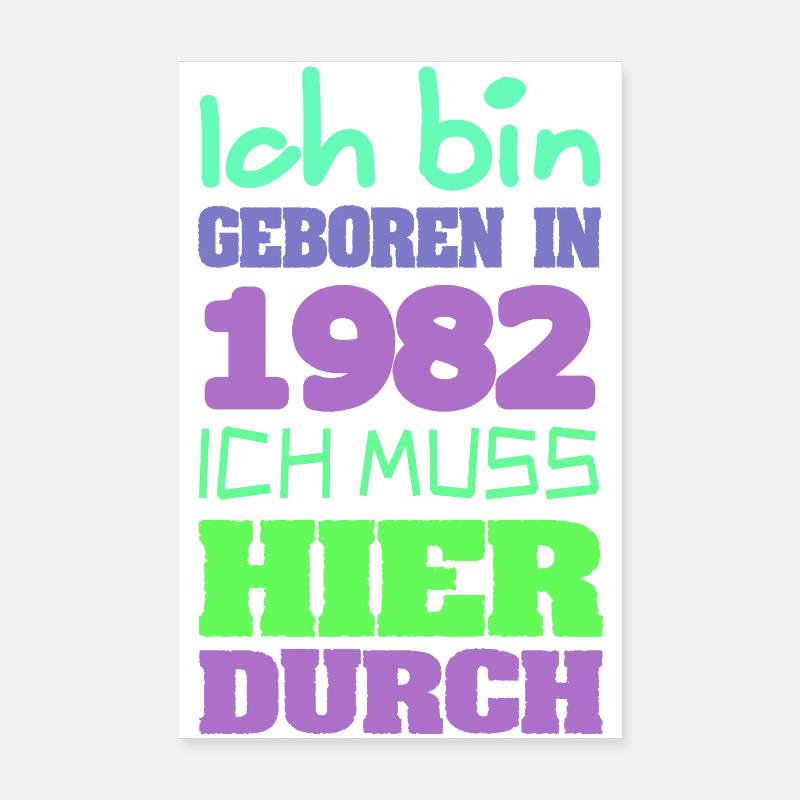 1982 Poster 20x30 cm