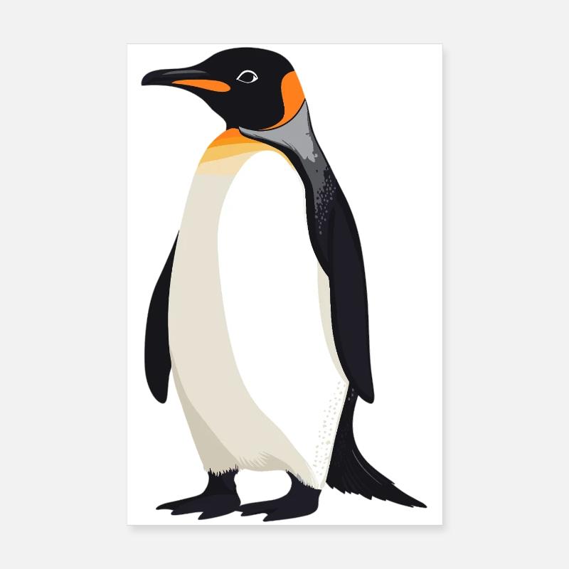 Pinguine Pinguin - Poster 20x30 cm - Weiß