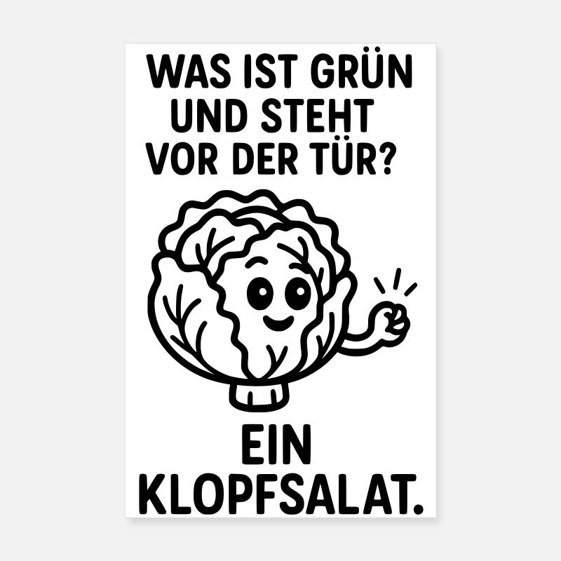 klopfsalat witz Poster 20x30 cm