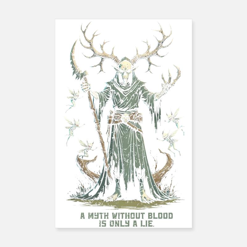 Encantado Mythological Creatures Poster 8" x 12" (20x30 cm)