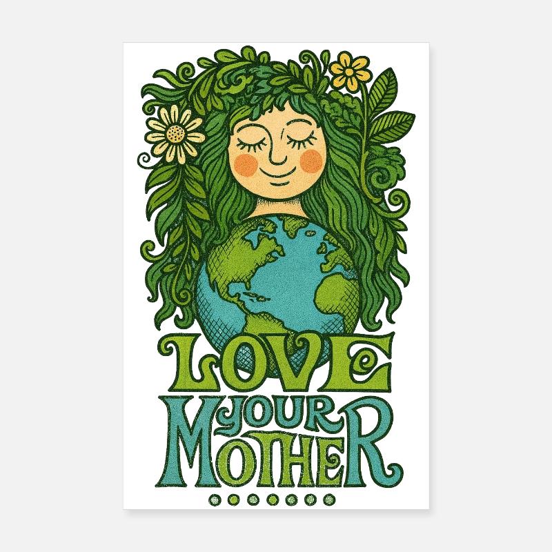 Liebe deine Mutter Erde Poster 20x30 cm