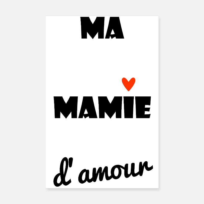 OMA. MAMA. GROSSMUTTER. MUTTERTAG. HERZ Poster 20x30 cm