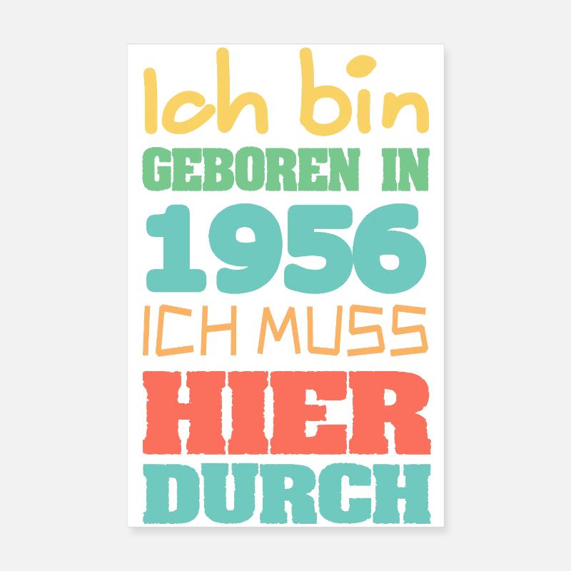 1956 Poster 20x30 cm