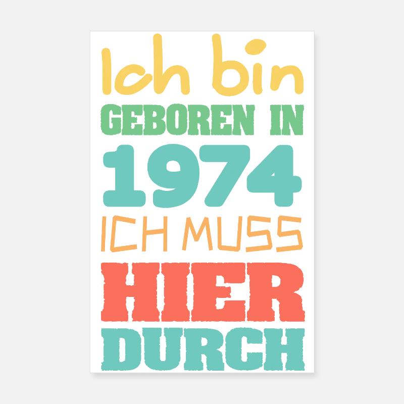 1974 Poster 20x30 cm