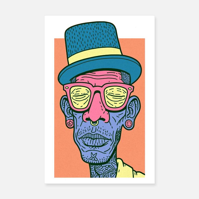 Hip Hop Face #7 Poster 20 x 30 cm