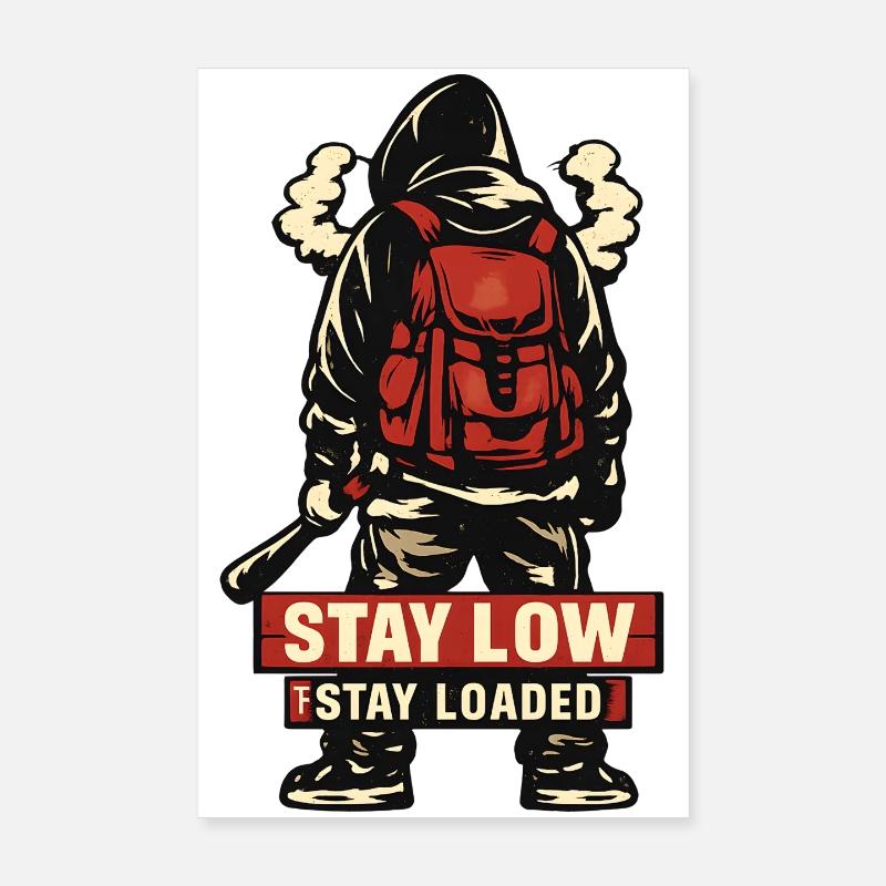 Stay Deep Stay Loaded Backpack Poster 8" x 12" (20x30 cm)