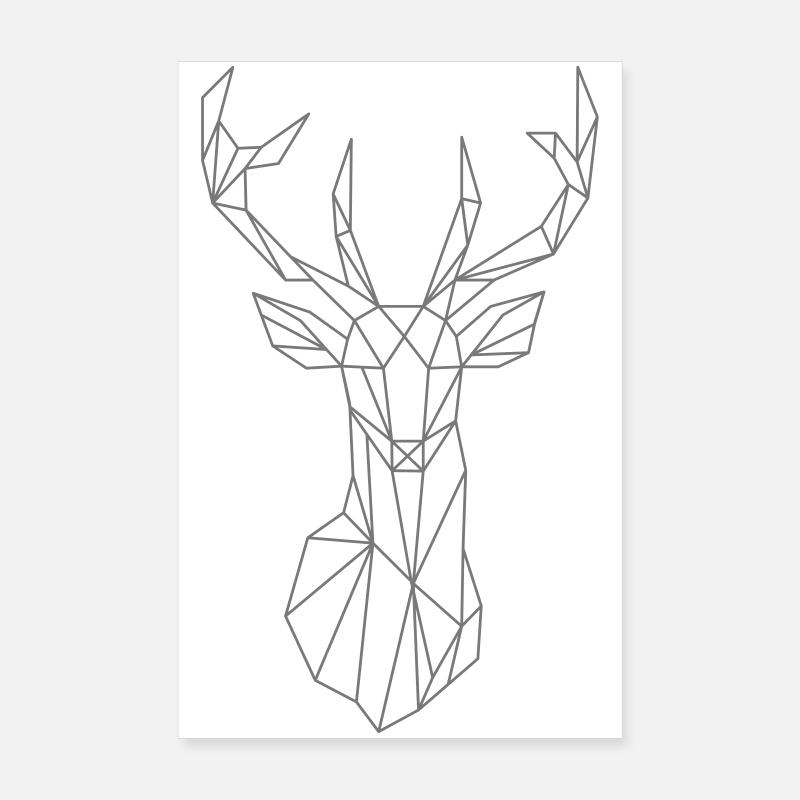 hirsch Poster 20x30 cm