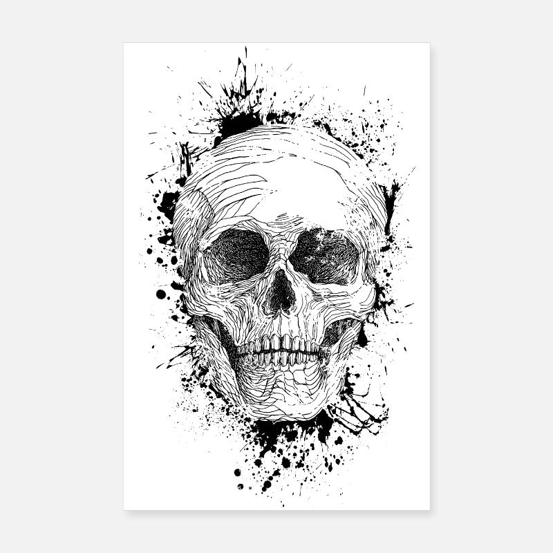 Skull Poster 8" x 12" (20x30 cm)