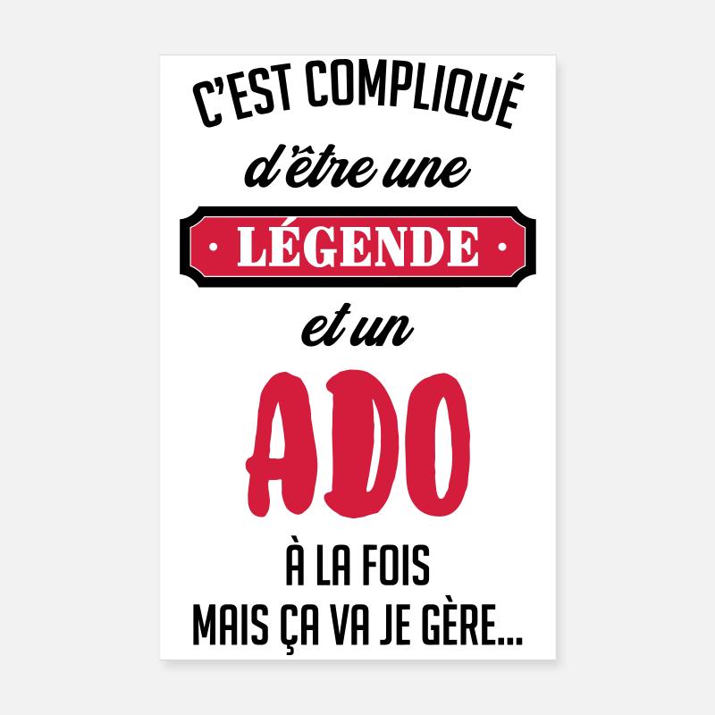 adolescent / enfant / ado / adolescente Poster 20 x 30 cm