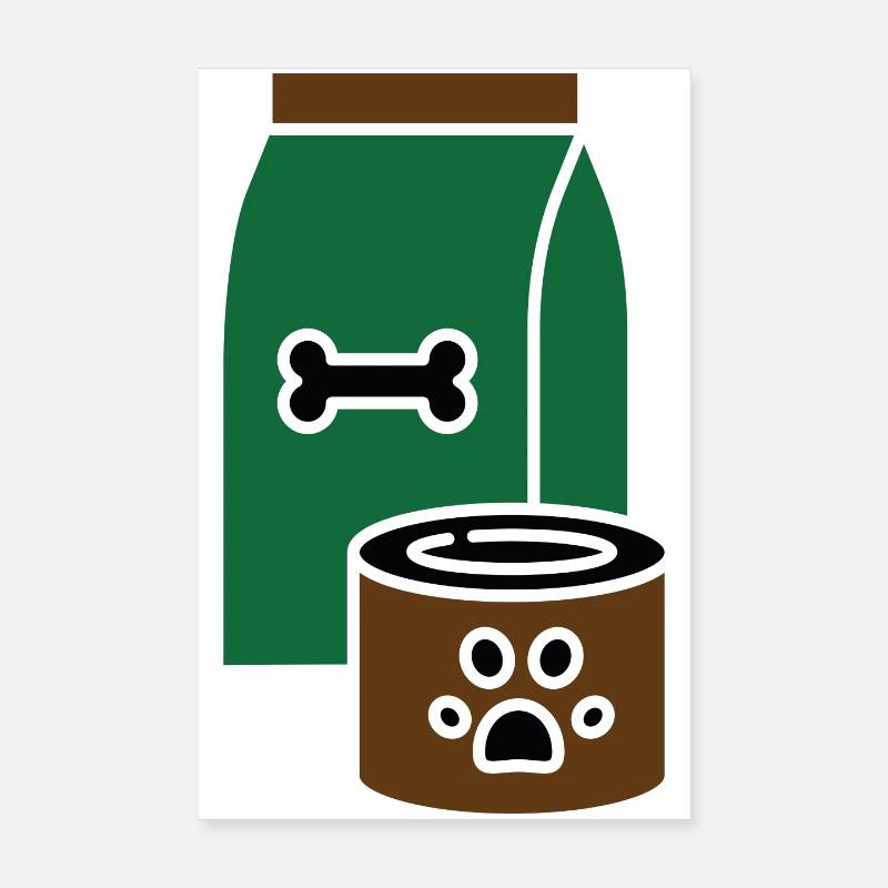 Hundefutter Poster 20x30 cm