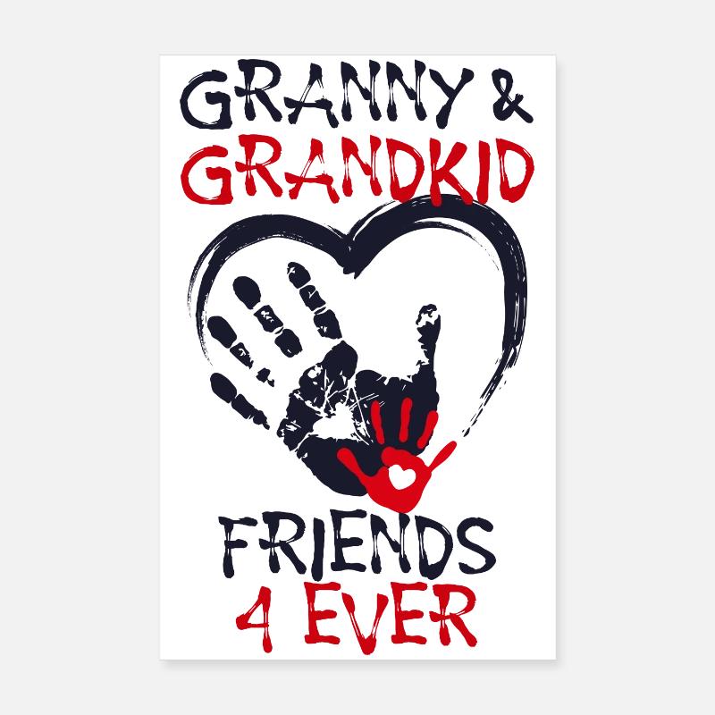 Enkelkind Großmutter Oma Statement Seniorin Poster 20x30 cm