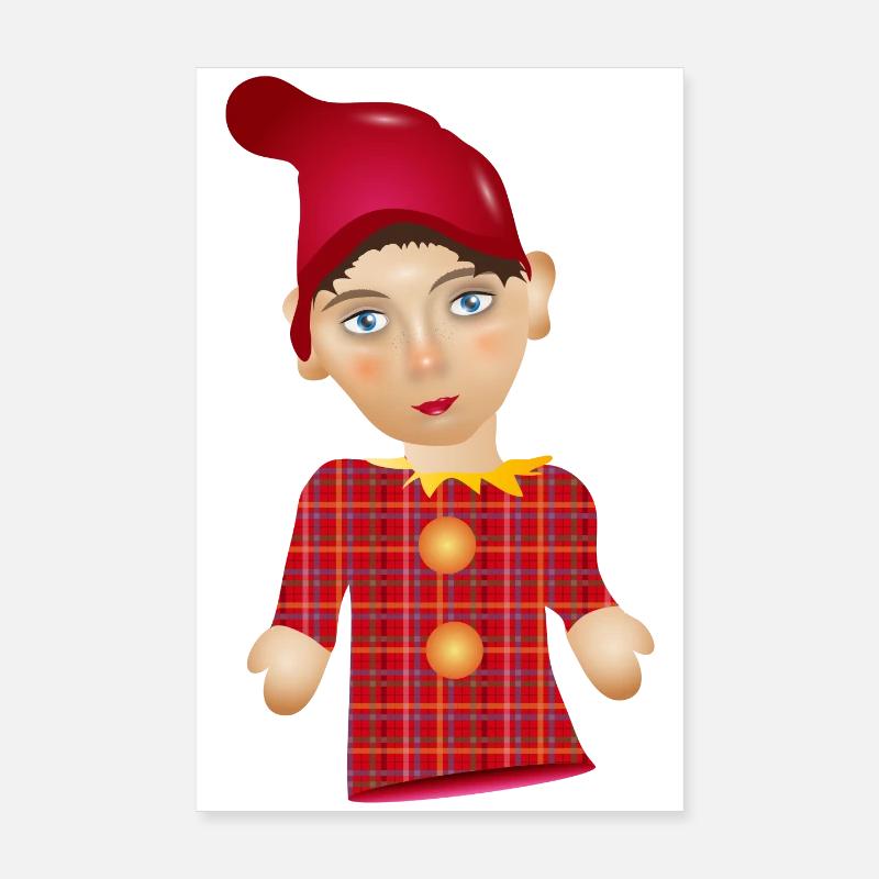 Der Kasper oder auch Kasperle als Puppen Figur Poster 20x30 cm