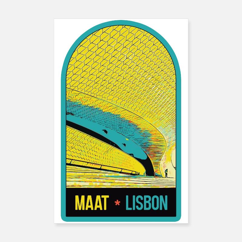 MAAT, Lisbon: Art, Architecture, Technology Poster 8" x 12" (20x30 cm)