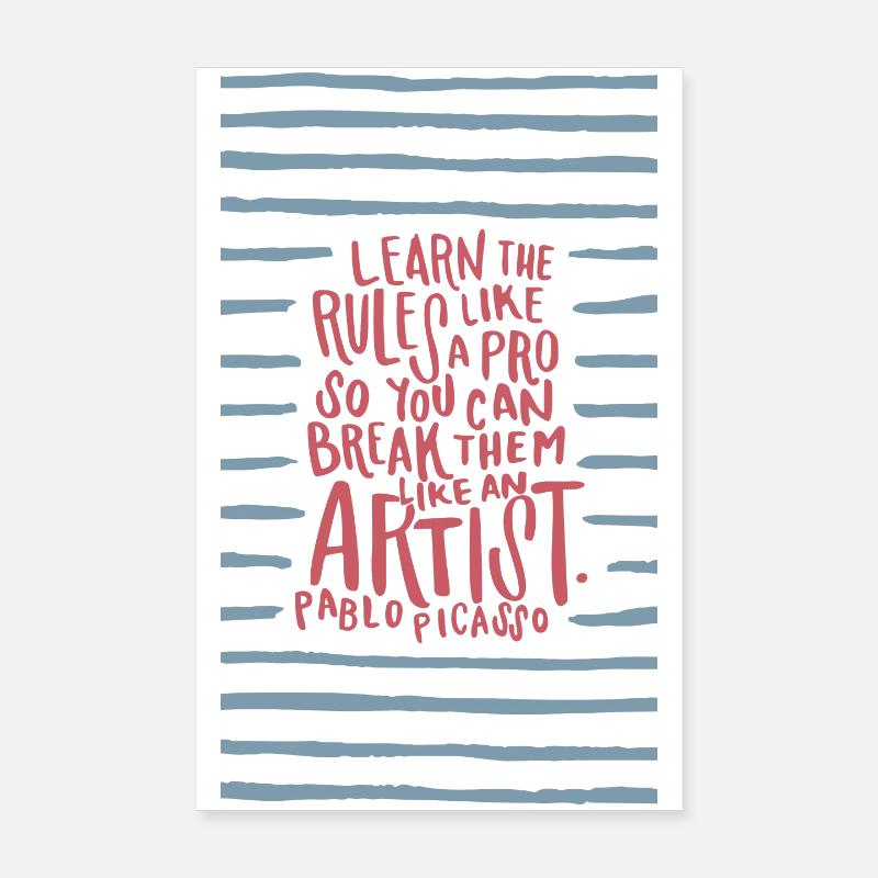 Learn the rules like a pro Poster 8" x 12" (20x30 cm)
