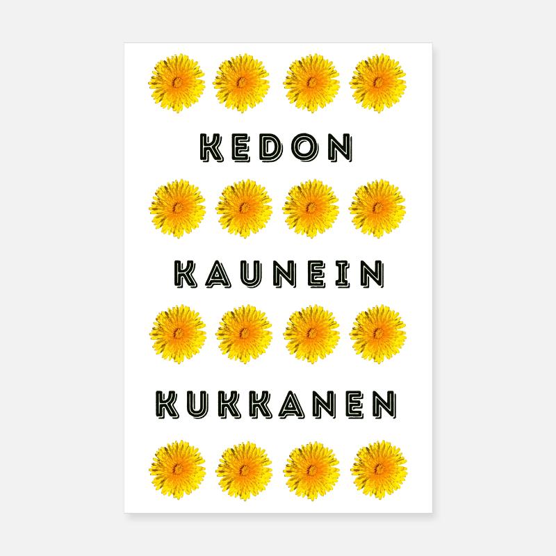 DIE SCHÖNSTE BLUME DES FELDES Poster 20x30 cm