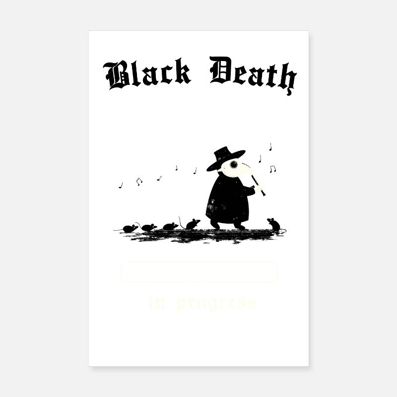 Black Death - spread in progress Poster 8" x 12" (20x30 cm)