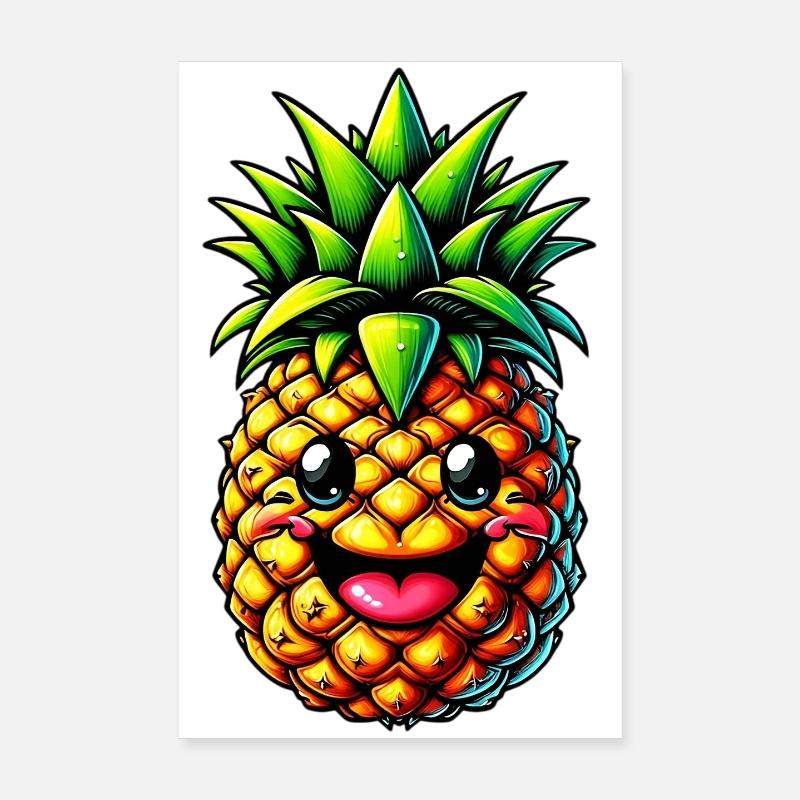 Pineapple Poster 8" x 12" (20x30 cm)