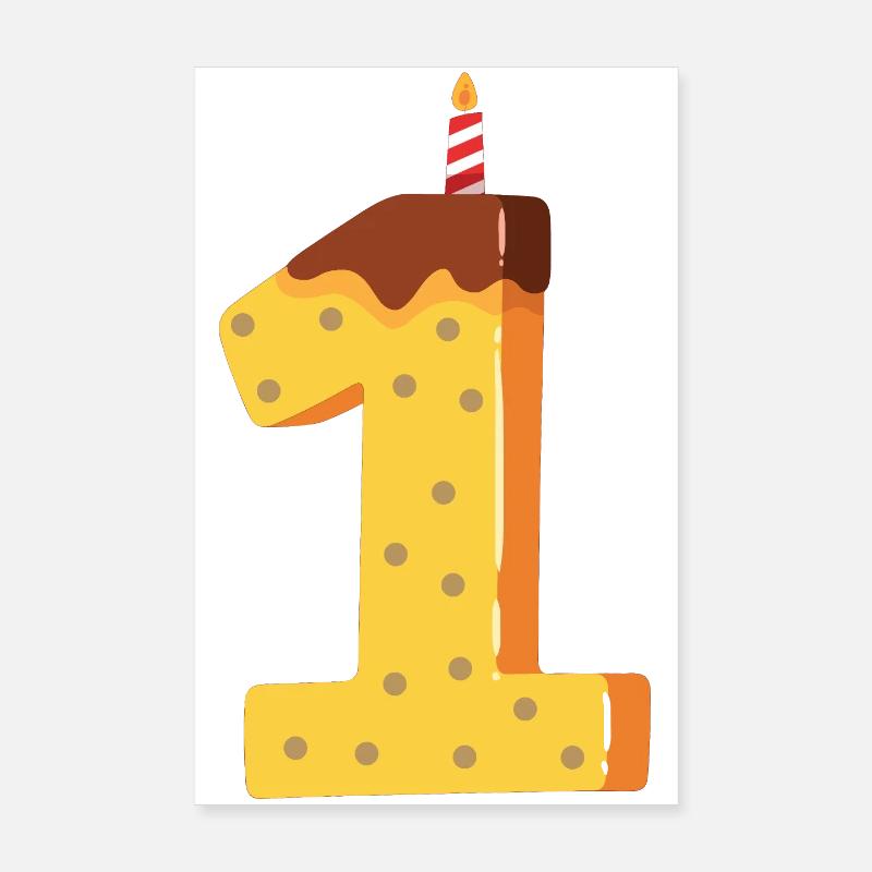 Premier anniversaire Poster 20 x 30 cm