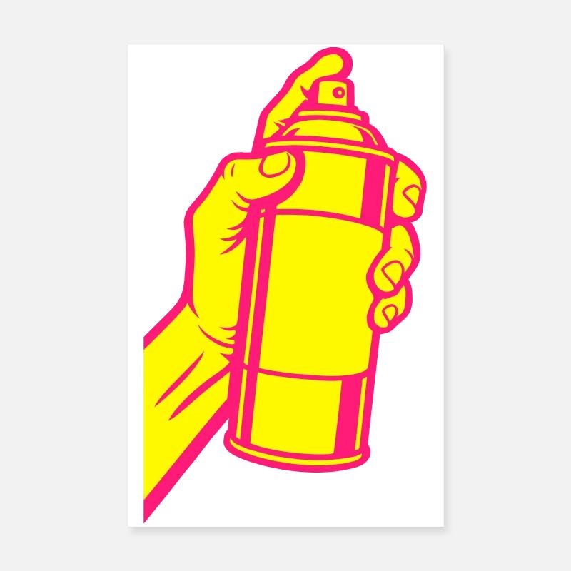 Graffiti Spray Can Pop Art Poster 8" x 12" (20x30 cm)