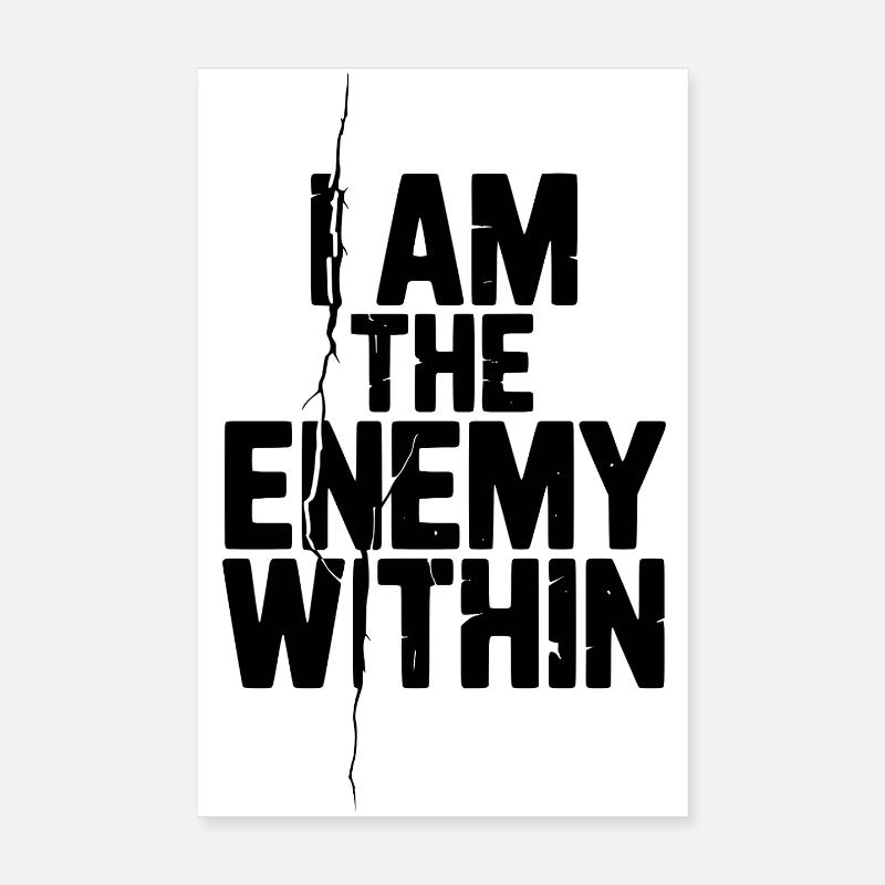 Ich bin der innere Feind Poster 20x30 cm