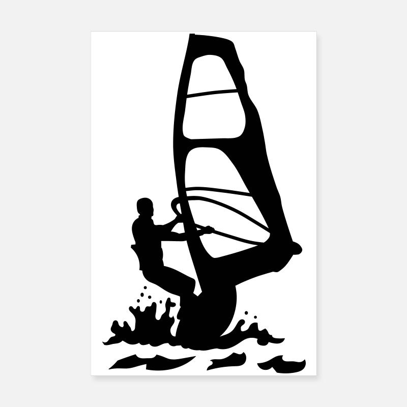 Windsurfing Poster 20x30 cm