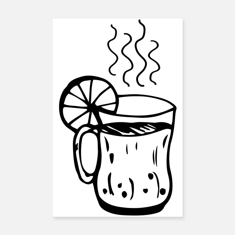 Mulled wine cup Christmas Poster 8" x 12" (20x30 cm)