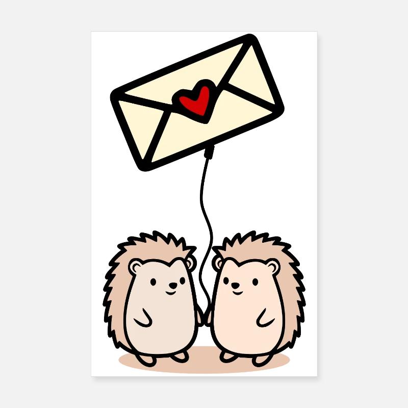Lettres d’amour de la Saint-Valentin Poster 20 x 30 cm