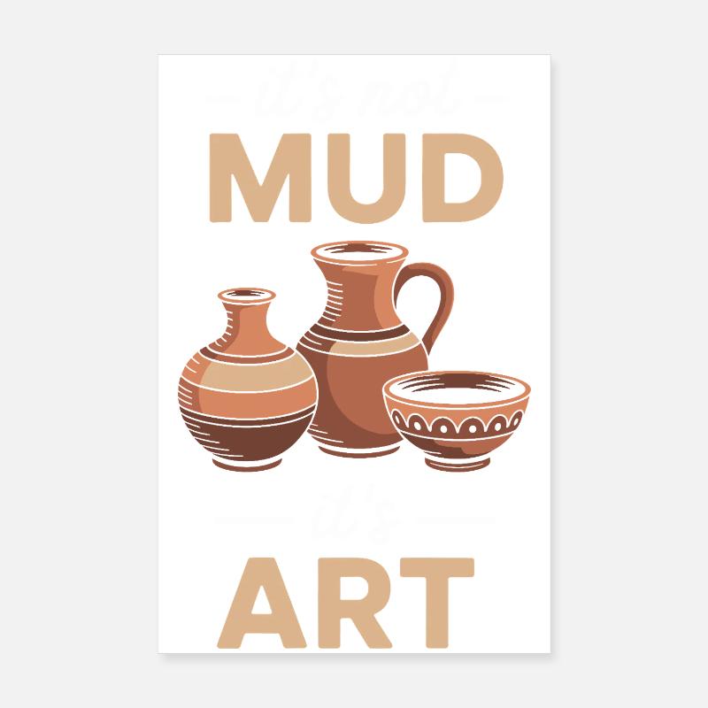 Pottery Pottery Studio Pottery Love Poster 8" x 12" (20x30 cm)