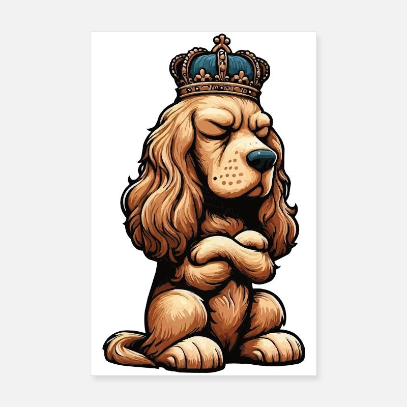 Cocker Spaniel Cockerhund Cocker Spaniel Besitzer Poster 20x30 cm