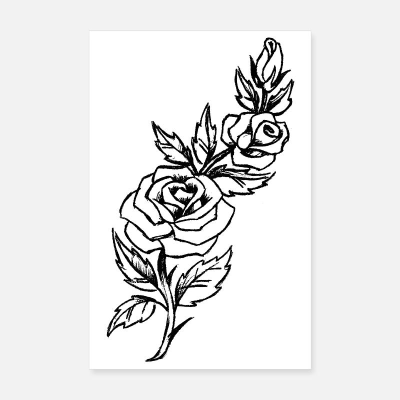 Vigne rose Poster 20 x 30 cm