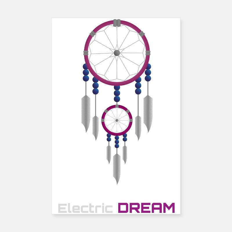 Neon Dreamcatcher Poster 8" x 12" (20x30 cm)