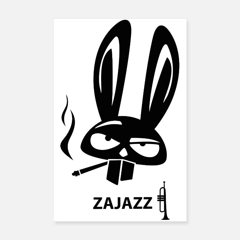 ZAJAZZ - Poster 8" x 12" (20x30 cm) - white