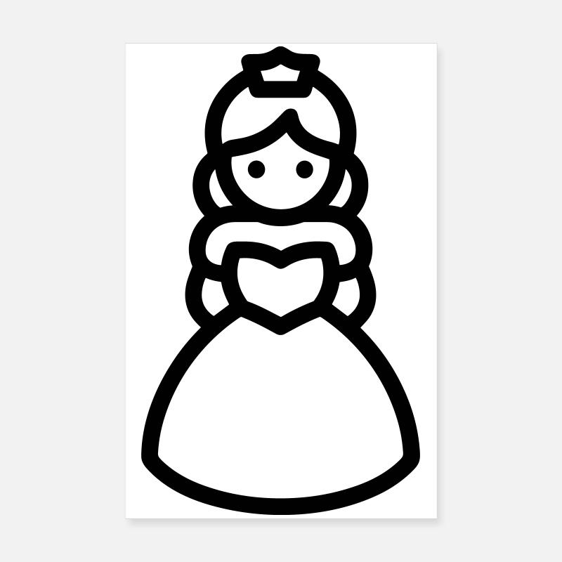 princess Poster 8" x 12" (20x30 cm)