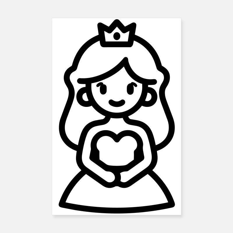 princess Poster 8" x 12" (20x30 cm)