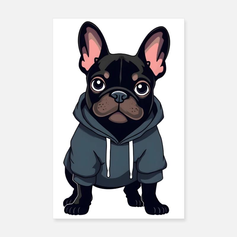 Bouledogue français Poster 20 x 30 cm