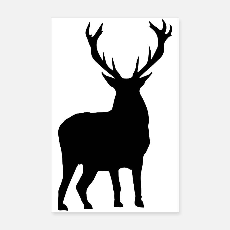 Hirsch Poster 20x30 cm