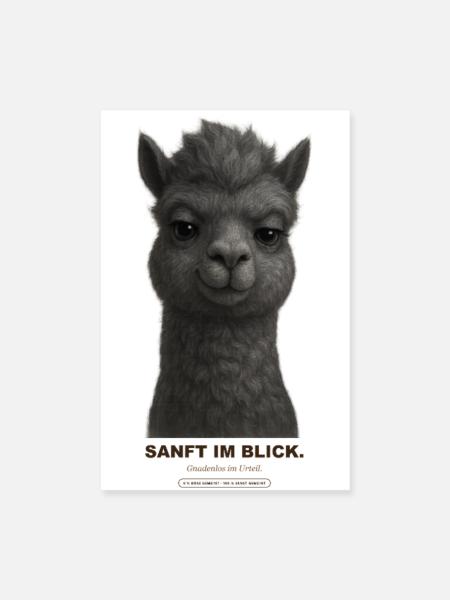 sanft-im-blick - Poster 20x30 cm - Weiß