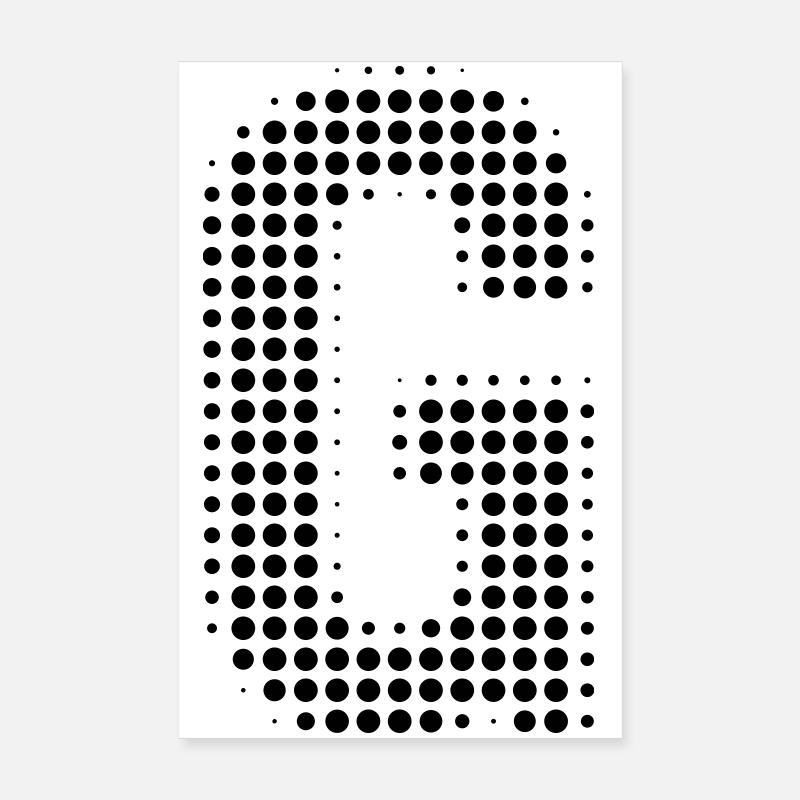 G Buchstabe Anfangsbuchstabe Punkte Geschenk Poster 20x30 cm