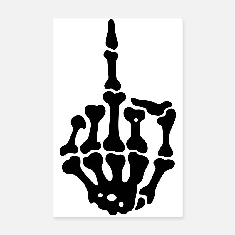middlefinger Mittelfinger Poster 20x30 cm
