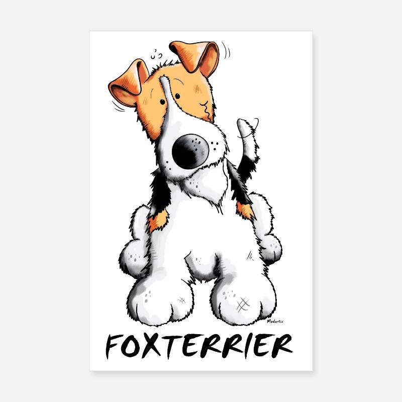 Fiffi der Foxterrier Poster 20x30 cm
