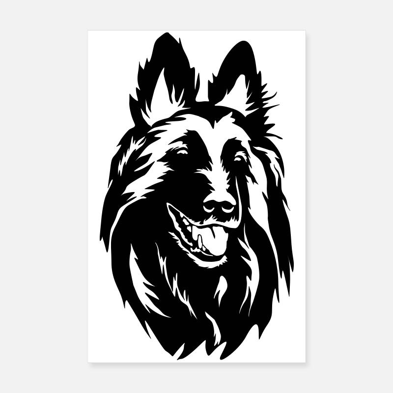 Tervueren Kopf Poster 20x30 cm