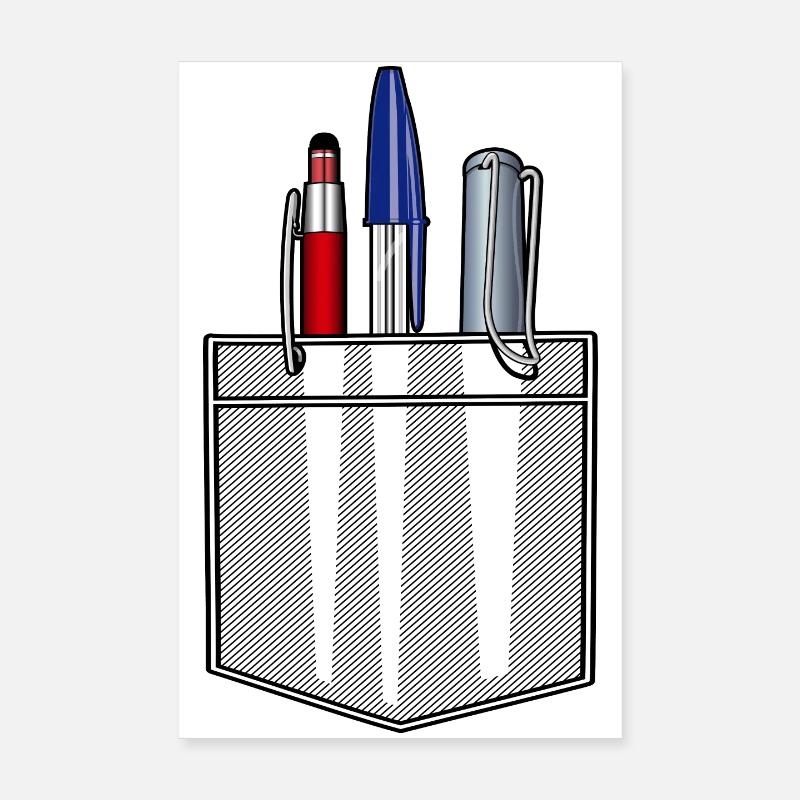 Kugelschreiber immer dabei Poster 20x30 cm