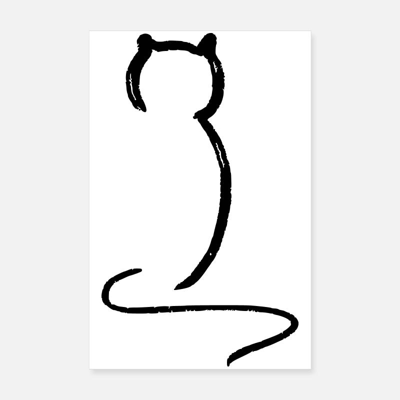 Cat Poster 8" x 12" (20x30 cm)