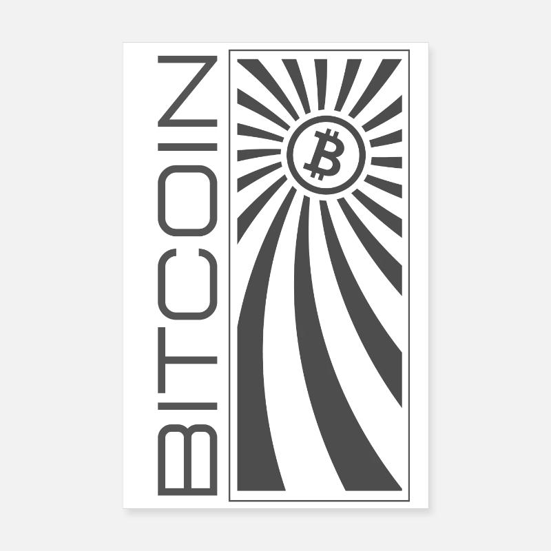 Bitcoin BTC Logo Poster 20 x 30 cm