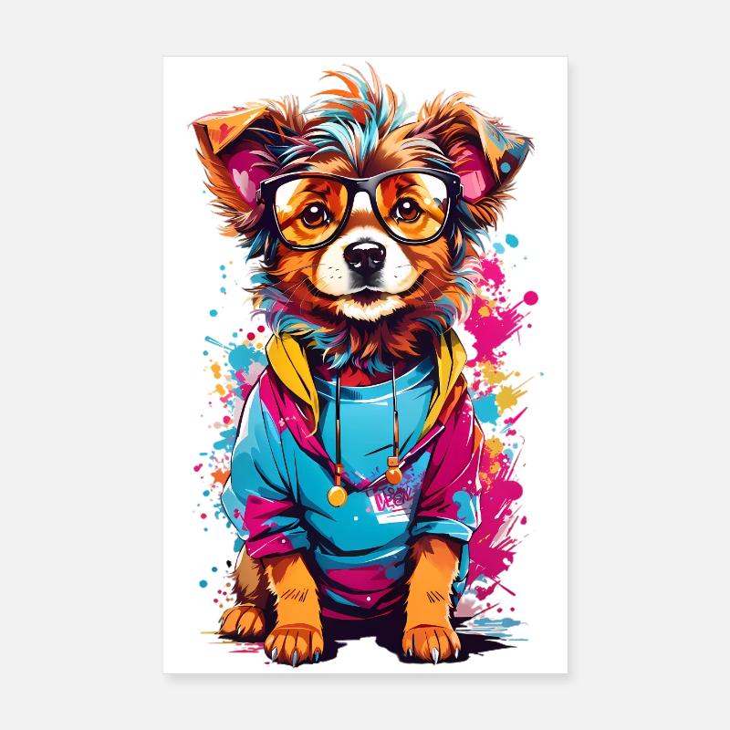 Chien mignon Poster 20 x 30 cm