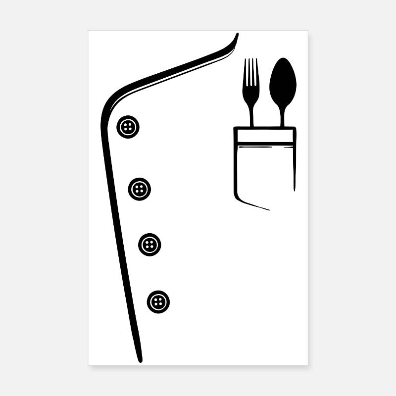 Karriere Chefkoch Beruf Workaholic Vorgesetzter Poster 20x30 cm