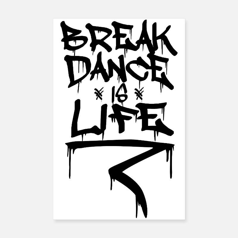 Breakdance Motivation Poster 8" x 12" (20x30 cm)