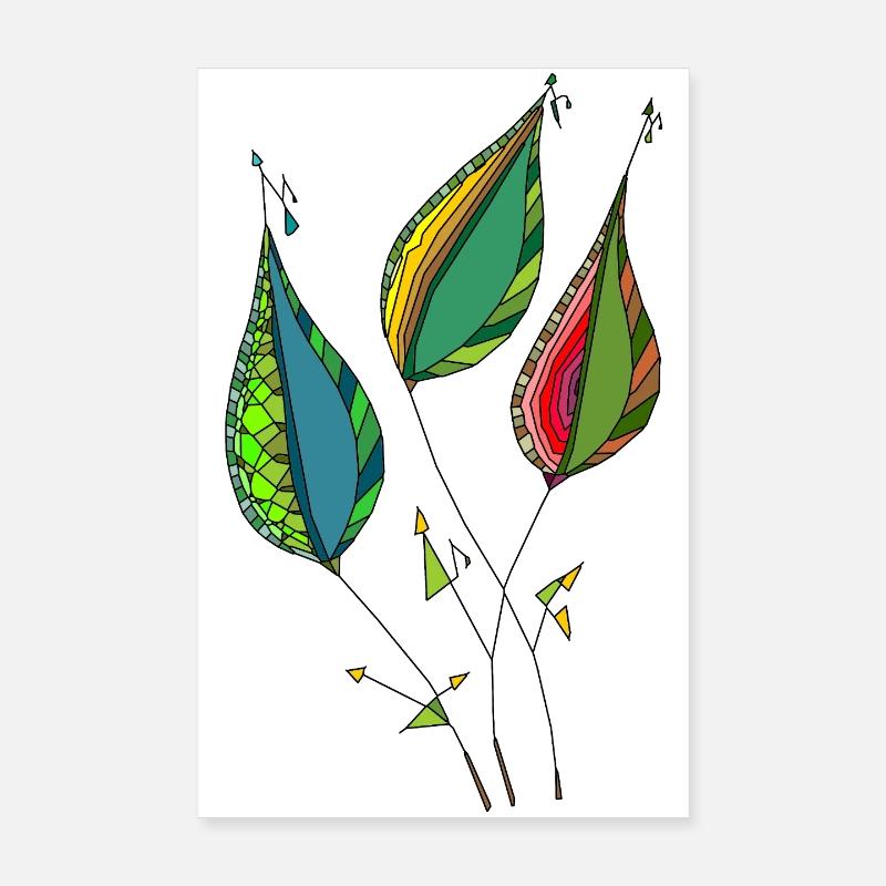 Abstrakte blade Poster 20x30 cm