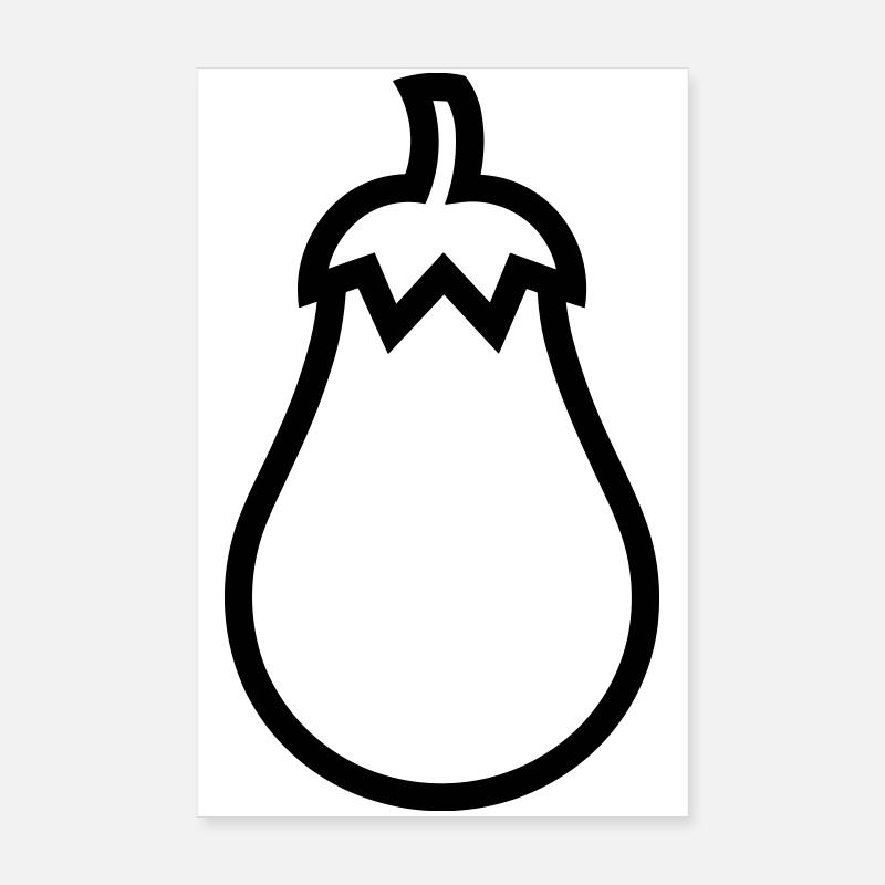 aubergine Poster 20 x 30 cm