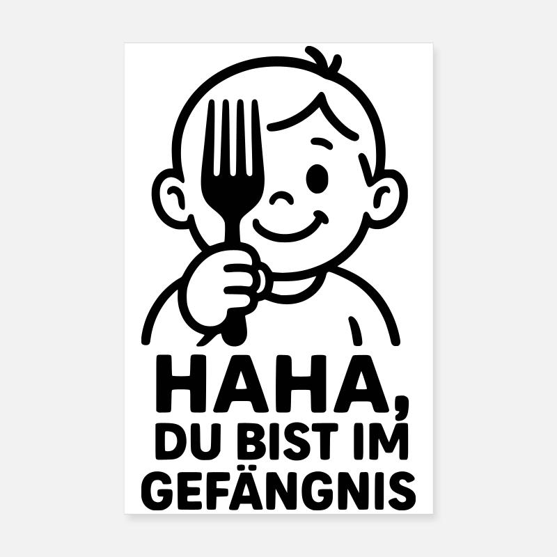 Prison de Fork pour enfants Poster 20 x 30 cm